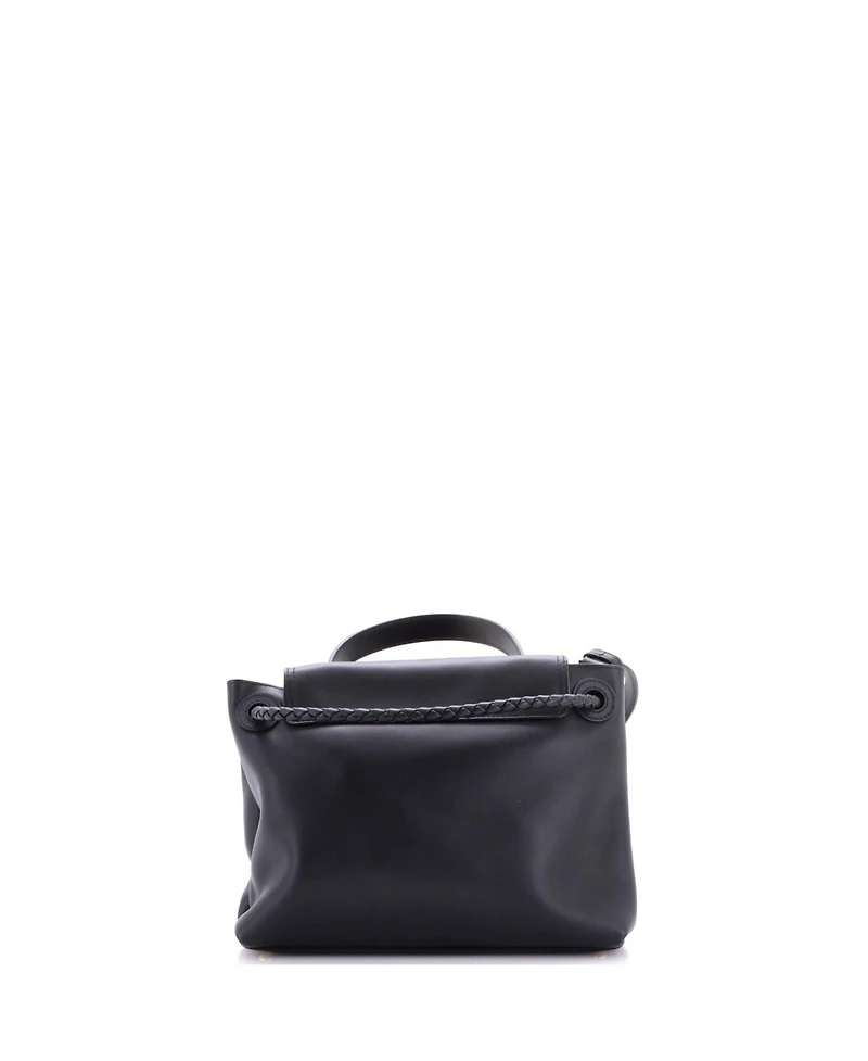 Pre-Owned Bottega Veneta Ciao Ciao Top Handle Bag Leather with Intrecciato Detail