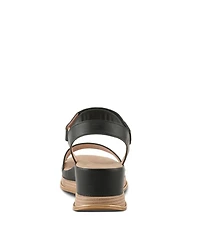 Patrizia Sahil Platform Wedge Sandal with Hook-Loop Closure