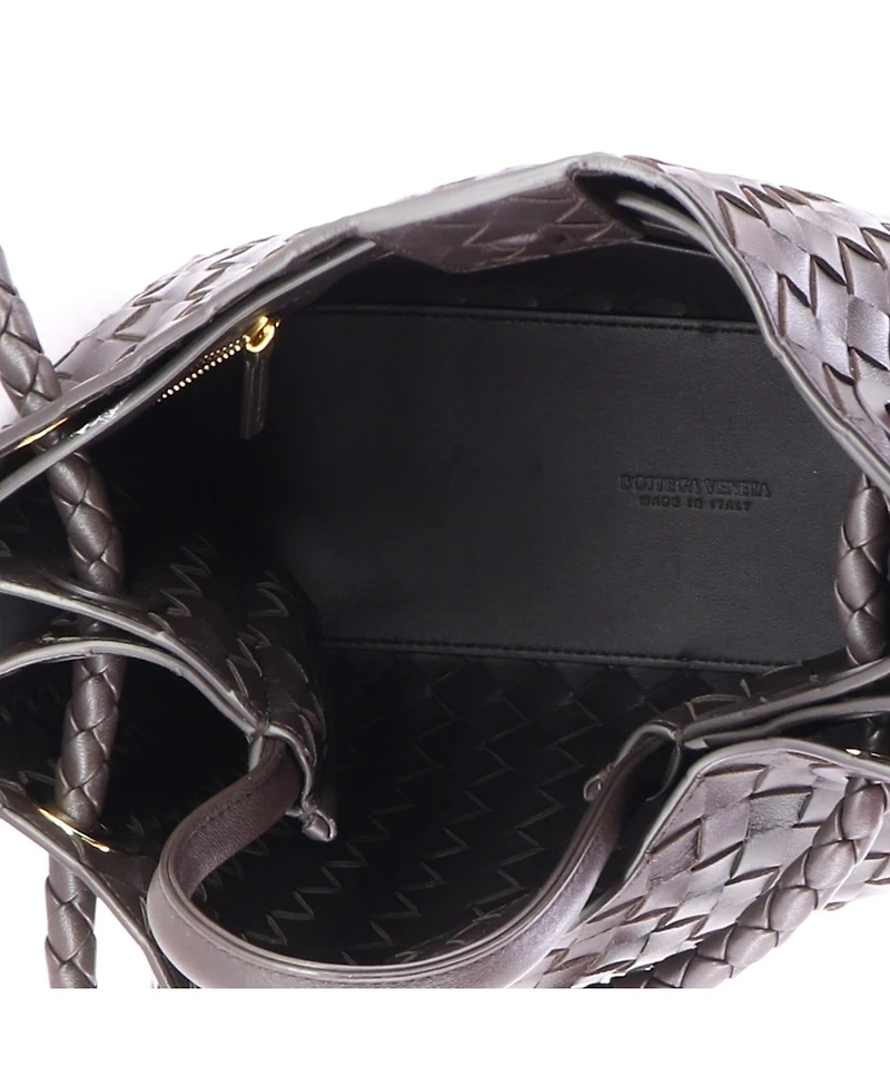 Pre-Owned Bottega Veneta Medium Andiamo Top Handle Bag Intrecciato Nappa