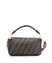 Pre-Owned Fendi Medium Baguette Nm Bag Zucca Canvas