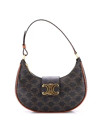 Pre-Owned Celine Ava Triomphe Bag Triomphe Coated Canvas