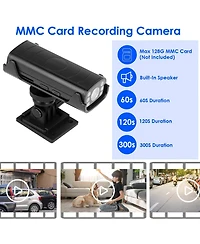 Neewer Wireless Camera Reverse Hitch Guide Camera Vehicle Backup Rechargeable Camera with Flexible Adhesive Base Night Vision for Car