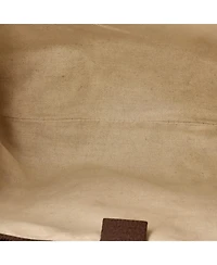 Pre-Owned Gucci Large Ophidia Half Moon Hobo Gg Coated Canvas