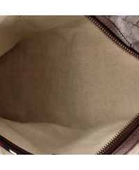 Pre-Owned Gucci Small Courrier Carry On Convertible Duffle Gg Coated Canvas with Applique