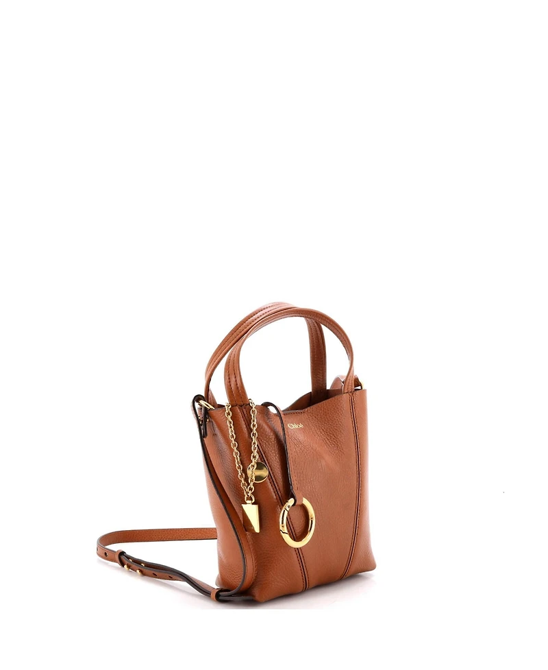 Pre-Owned Chloe Small Spin Tote Leather