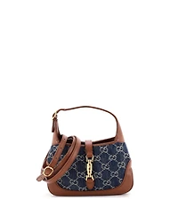 Pre-Owned Gucci Mini Jackie 1961 Hobo Gg Denim