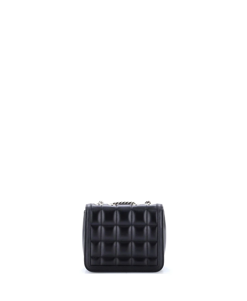 Pre-Owned Gucci Mini Deco Chain Flap Bag Mixed Matelasse Leather