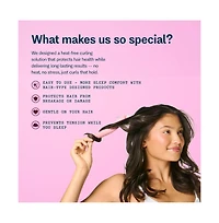 Gimme Beauty Chill Curl Heatless Flex Rods Gentle and Bendable Hair Rods for Overnight Curls Snap Closure for Secure Hold Fine Hair, 6 Count