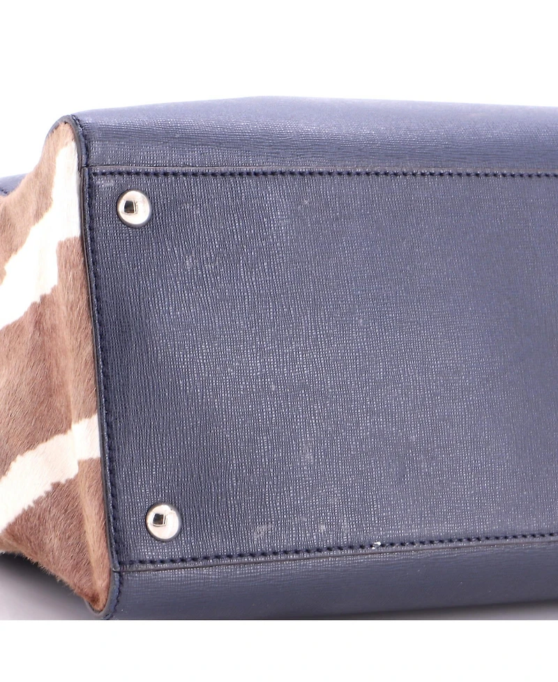 Pre-Owned Fendi Medium 2Jours Bag Pony Hair and Leather