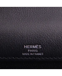 Pre-Owned HERMES 25 Kelly Depeches Pouch Evergrain