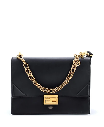 Pre-Owned Fendi Medium Kan U Shoulder Bag Leather