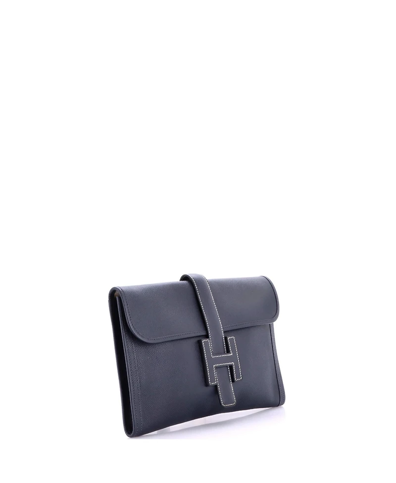 Pre-Owned HERMES Pm Jige Clutch Epsom
