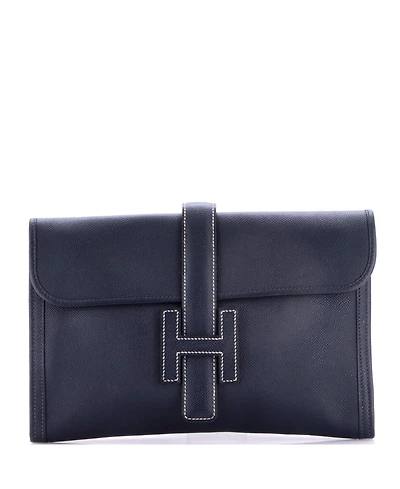 Pre-Owned HERMES Pm Jige Clutch Epsom