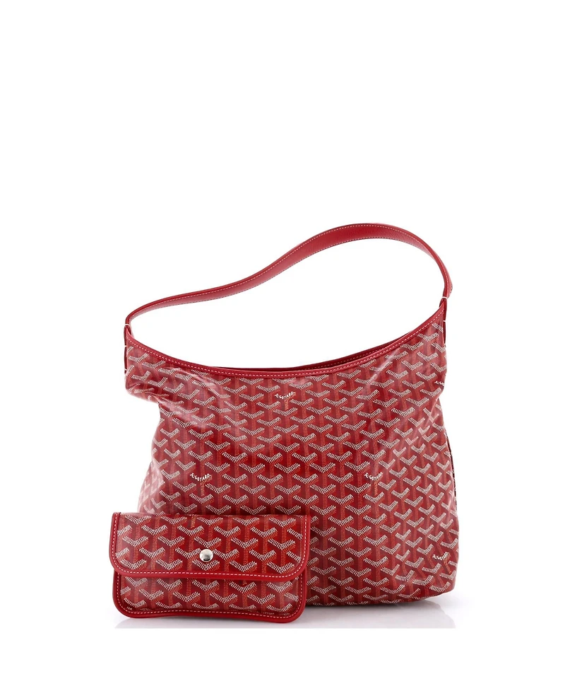 Pre-Owned Goyard Boheme Hobo Coated Canvas