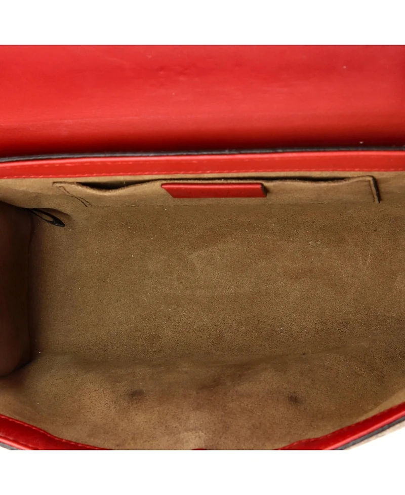 Pre-Owned Gucci Small Padlock Shoulder Bag Gg Coated Canvas and Leather