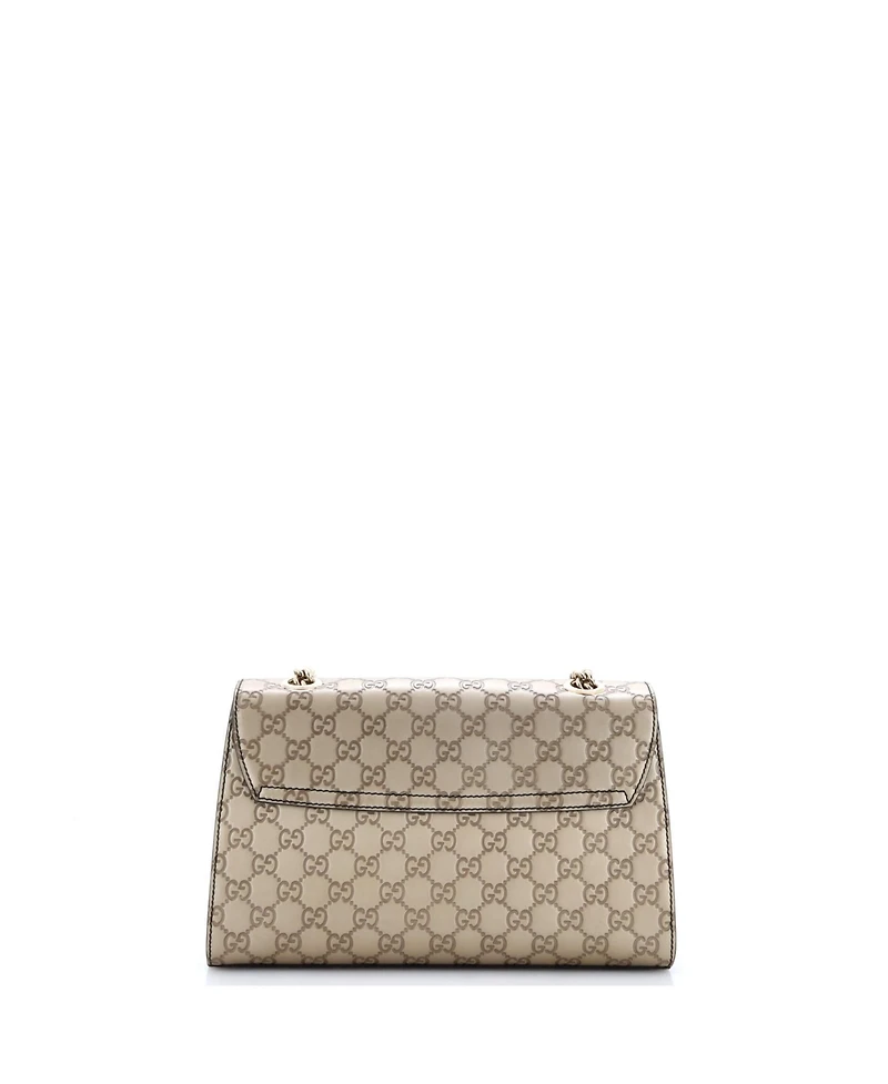 Pre-Owned Gucci Medium Emily Chain Flap Bag Guccissima Leather