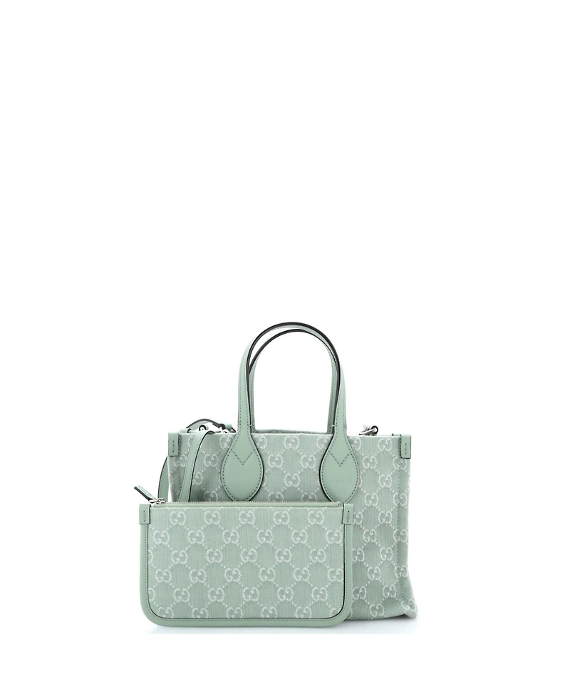 Pre-Owned Gucci Medium Ophidia Shopper Tote Gg Denim