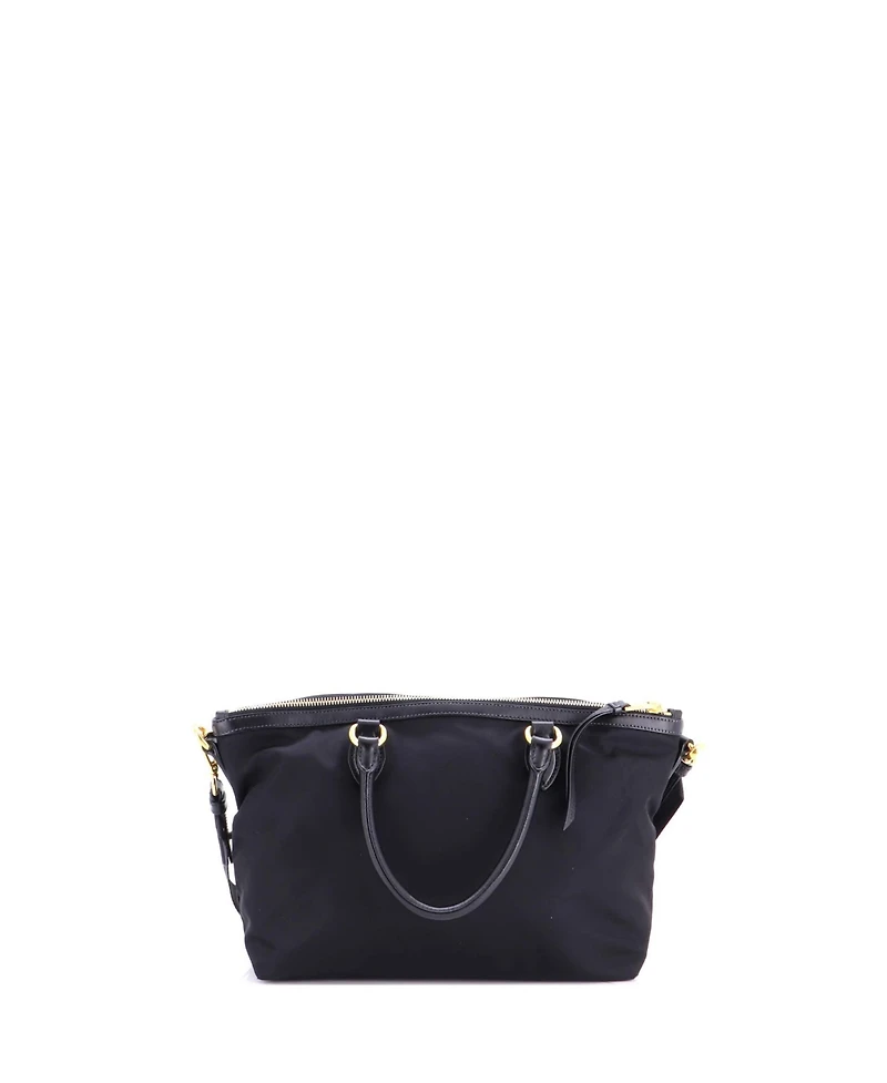 Pre-Owned Prada Small Convertible Zip Tote Tessuto