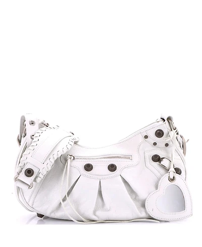 Pre-Owned Balenciaga Small Le Cagole Giant Studs Shoulder Bag Leather