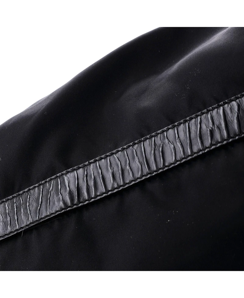 Pre-Owned Prada Vintage Double Buckle Flap Messenger Bag Tessuto