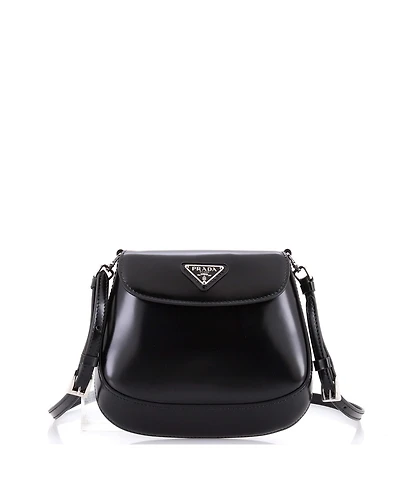 Pre-Owned Prada Mini Cleo Flap Shoulder Bag Spazzolato Leather