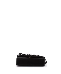 Pre-Owned Saint Laurent Small Classic Monogram Fringe Crossbody Bag Suede