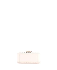 Pre-Owned Gucci Mini Gg Marmont Top Handle Flap Bag Mixed Matelasse Leather