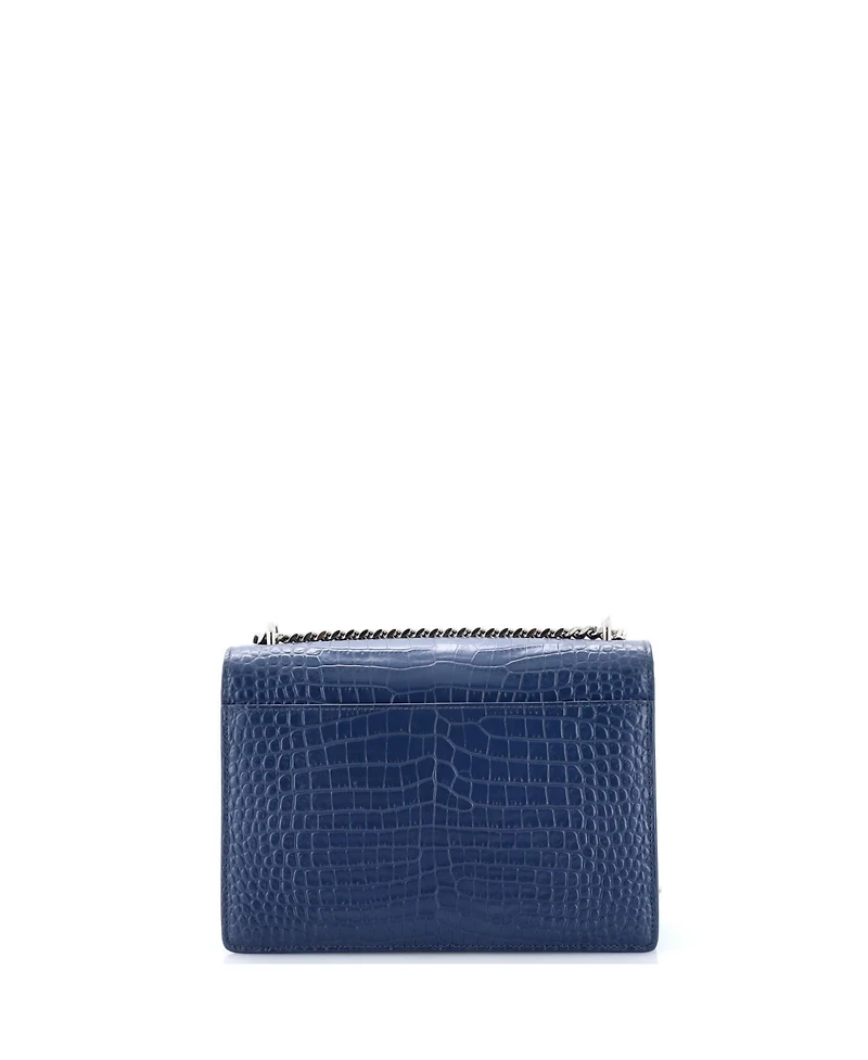 Pre-Owned Saint Laurent Medium Sunset Crossbody Bag Embossed Leather