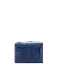 Pre-Owned Saint Laurent Medium Sunset Crossbody Bag Embossed Leather