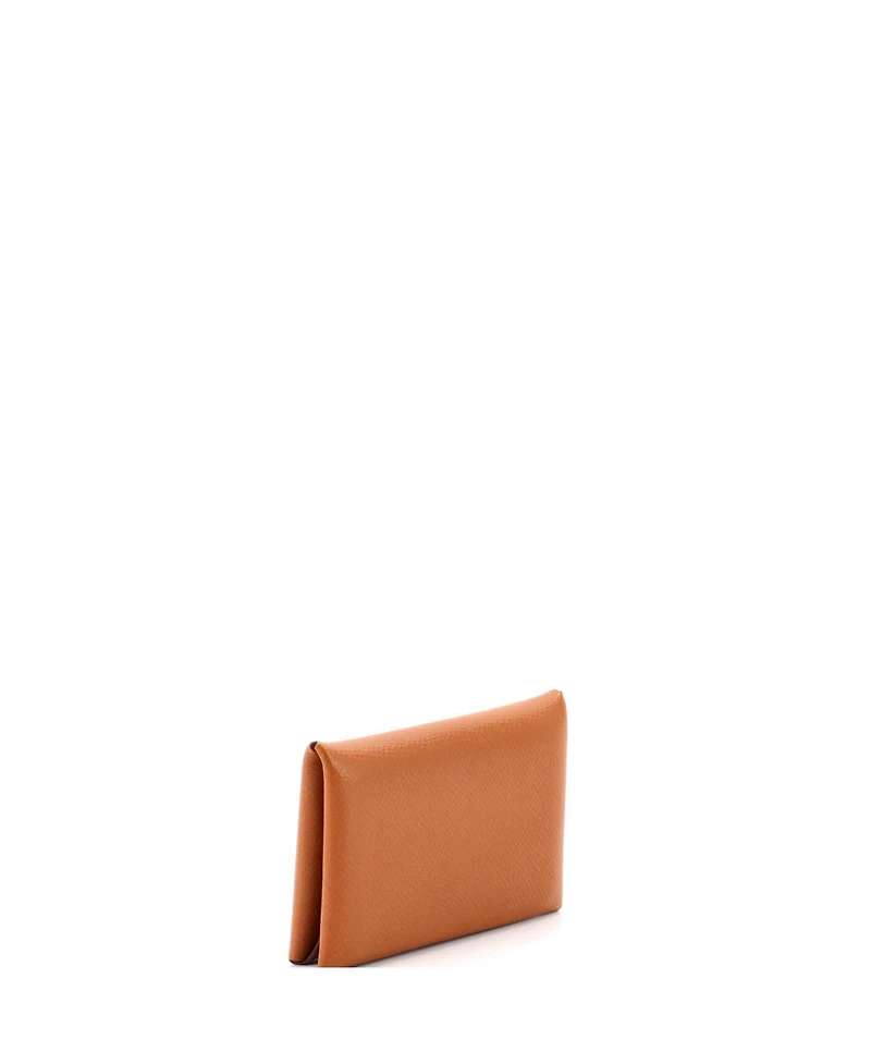 Pre-Owned HERMES Calvi Card Holder Epsom