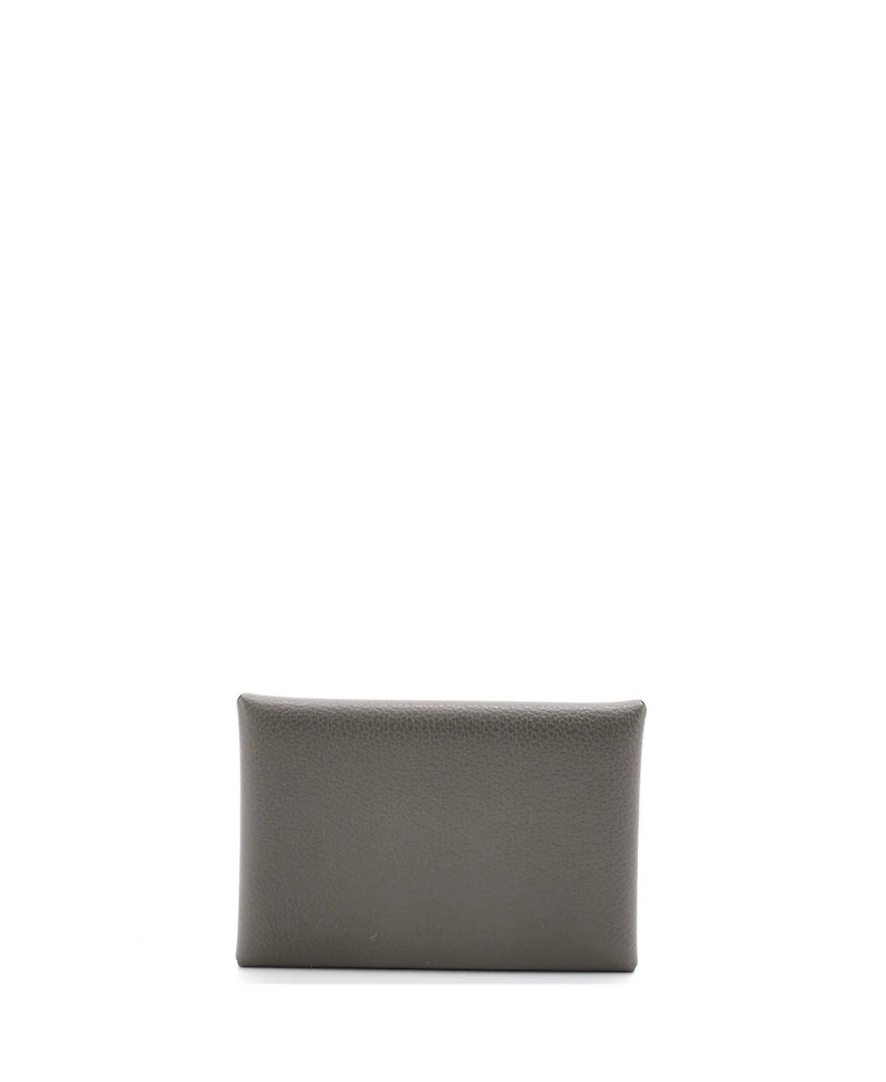 Pre-Owned HERMES Calvi Duo Card Holder Evercolor