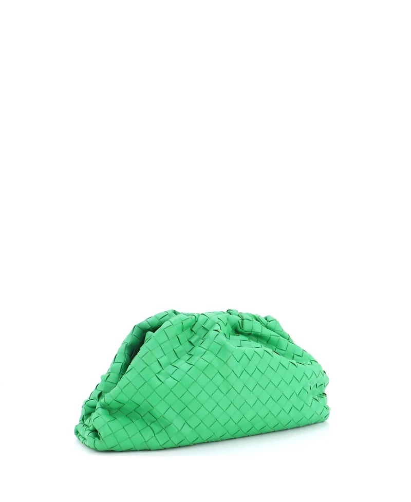 Pre-Owned Bottega Veneta Teen The Pouch Intrecciato Nappa