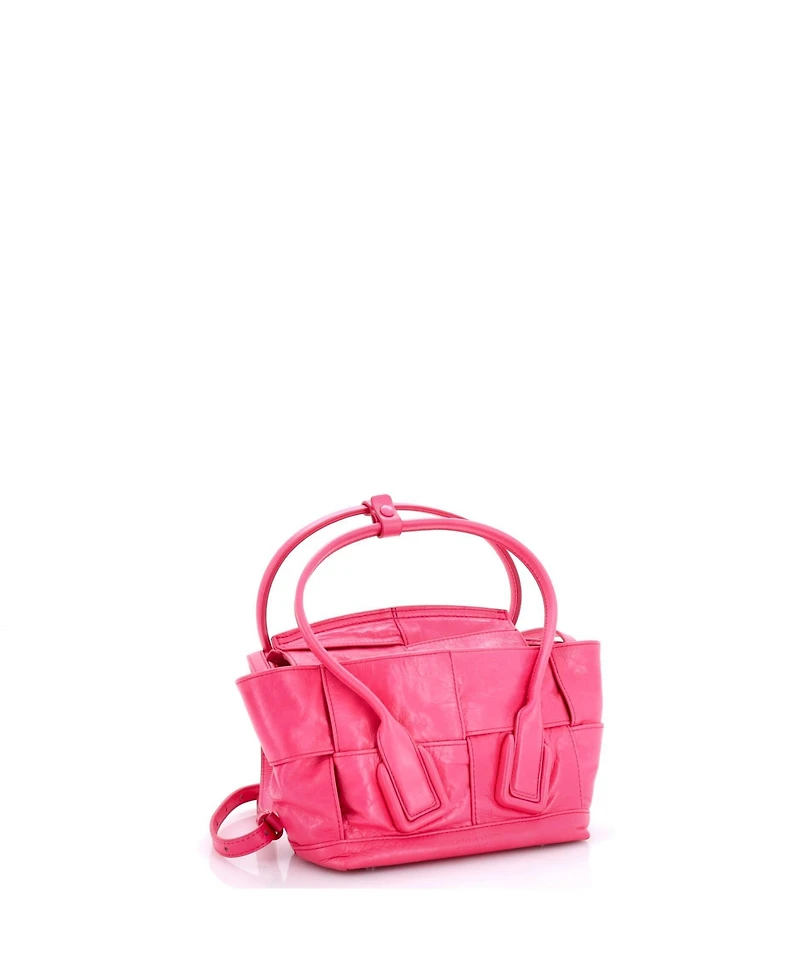 Pre-Owned Bottega Veneta Mini Arco Bag Maxi Intrecciato Leather