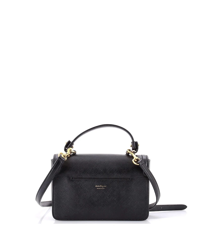 Pre-Owned Salvatore Ferragamo Small Seila Top Handle Bag Leather