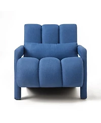 Streamdale Furniture Modern Upholstered Accent Chair with Pillow Linen
