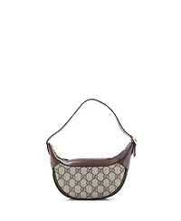 Pre-Owned Gucci Mini Ophidia Half Moon Bag Gg Coated Canvas