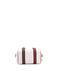 Pre-Owned Gucci Mini Web Boston Bag Gg Canvas