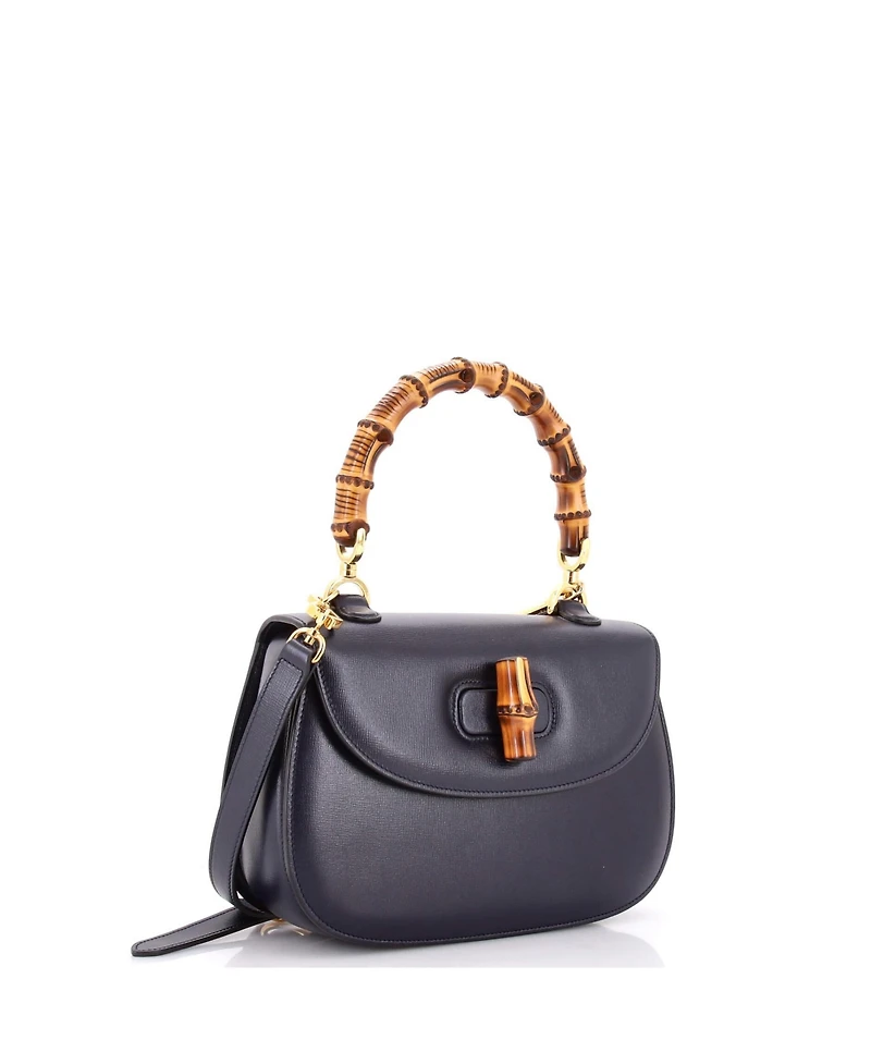 Pre-Owned Gucci Medium Bamboo 1947 Top Handle Bag Leather
