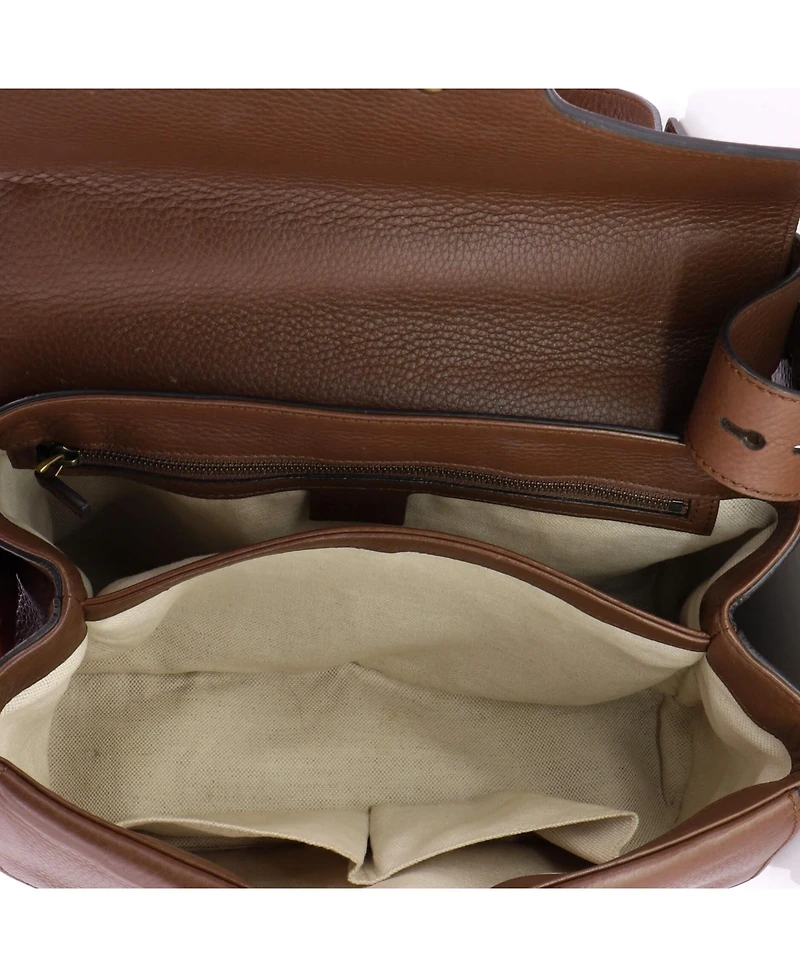 Pre-Owned Gucci Small Gg Marmont Shoulder Bag Leather
