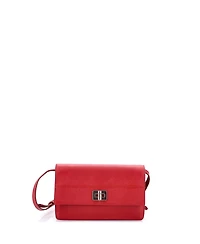 Pre-Owned Prada Small Turn Lock Wallet Crossbody Saffiano Leather