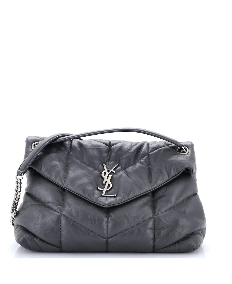 Pre-Owned Saint Laurent Medium Loulou Puffer Shoulder Bag Quilted Leather