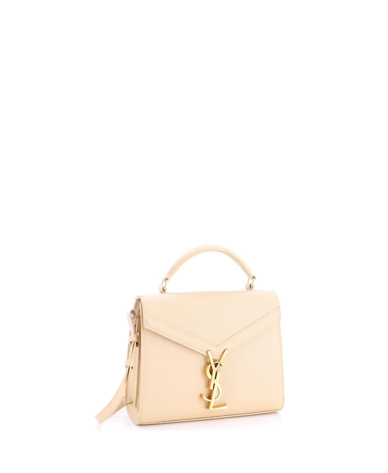Pre-Owned Saint Laurent Mini Cassandra Top Handle Bag Leather