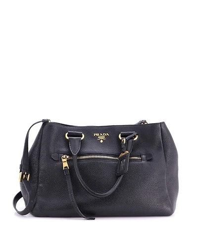 Pre-Owned Prada Medium Front Pocket Convertible Tote Vitello Phenix