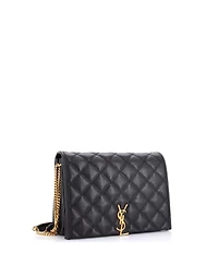 Pre-Owned Saint Laurent Small Becky Shoulder Bag Quilted Leather