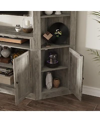 Homsee 100 Inch Tv Wall Unit - Entertainment Center | Heavy Duty Media Console Cabinet with Storage Shelves for Living Room