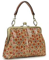 Patricia Nash Vione Leather Kisslock Frame Small Crossbody Bag