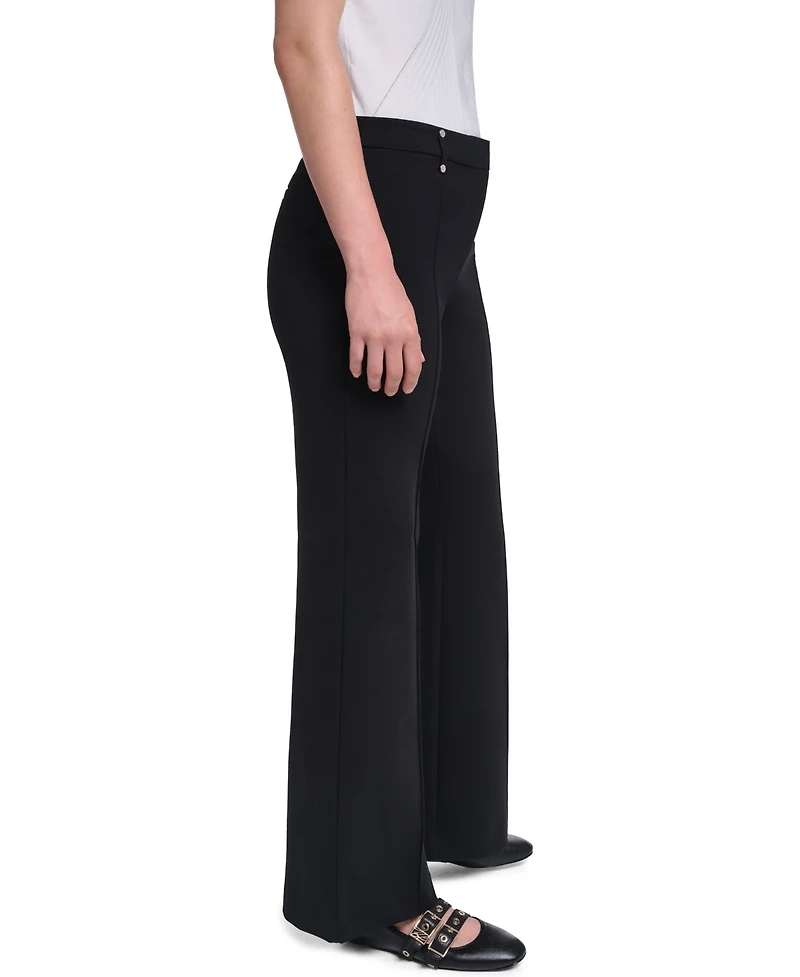 Karl Lagerfeld Paris Women's Ponte Mid-Rise Pants