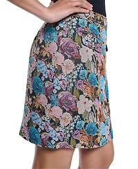 Karl Lagerfeld Paris Women's Floral Jacquard Pencil Skirt