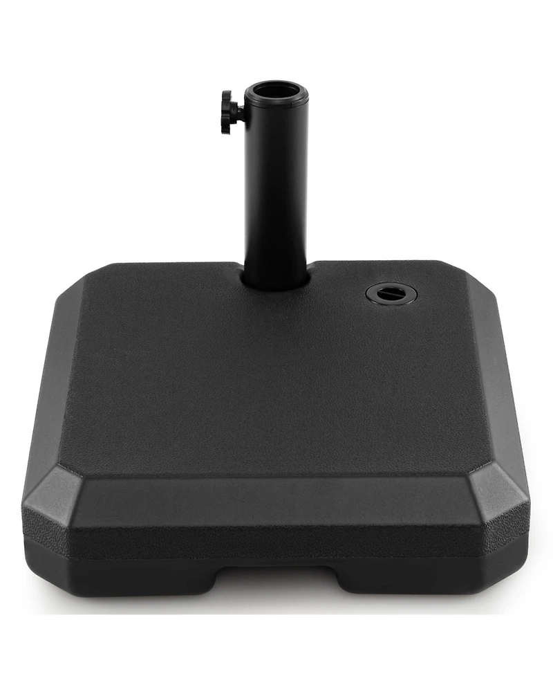 Sugift Half Patio Umbrella Base 48.5 lb Water and Sand Fillable Stand with Adapters