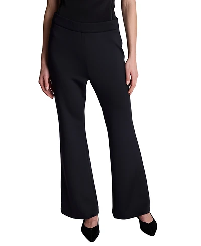 Kenneth Cole Women's High-Rise Zip-Back Flare Pants